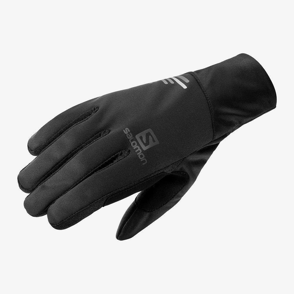 Gants Salomon Homme Noir - Salomon EQUIPE U - France (5764-EYKWJ)